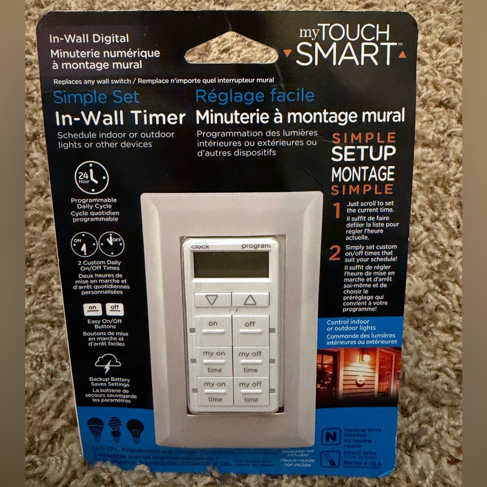 *lot of 2* myTouchSmart In-Wall Digital Timer